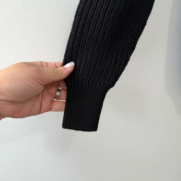 Aritzia Wilfred Montpellier Turtleneck Sweater Black Merino Wool Sz XS - Picture 7 of 16